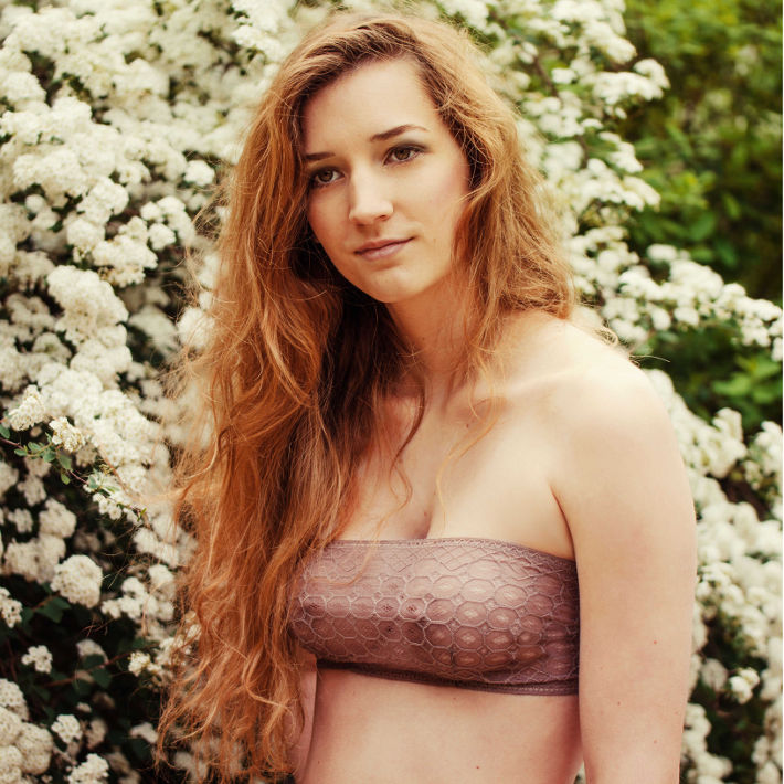 Fransik Bandeau BH - Brauner Mocca