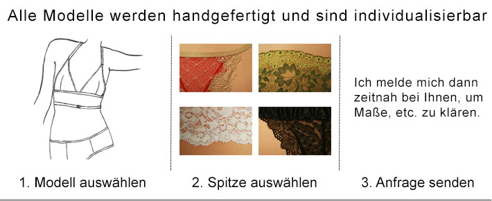 Dessous und Lingerie individualisierbar